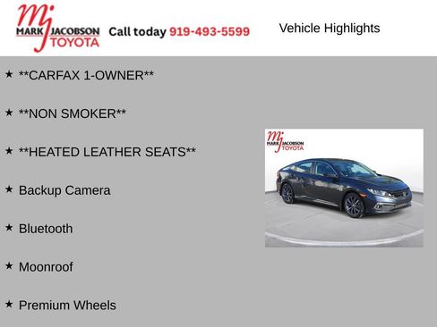Used 2019 Honda Civic EX-L image 6
