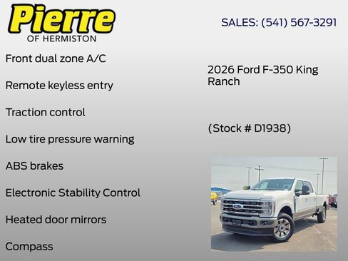 New 2026 Ford F350 King Ranch w/ FX4 Off-Road Package AWD/4WD image 6