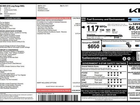 Used 2024 Kia EV6 Wind w/ Wind Technology Package image 4