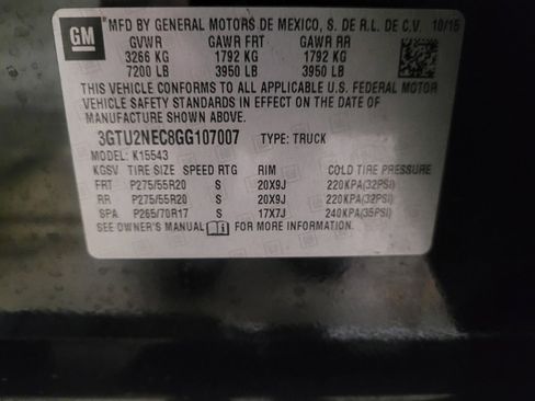 Used 2016 GMC Sierra 1500 SLT AWD/4WD image 33