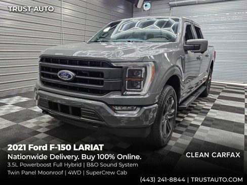 Used 2021 Ford F150 Lariat w/ Equipment Group 502A High AWD/4WD image 1