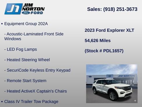 Used 2023 Ford Explorer XLT w/ Equipment Group 202A AWD/4WD image 11