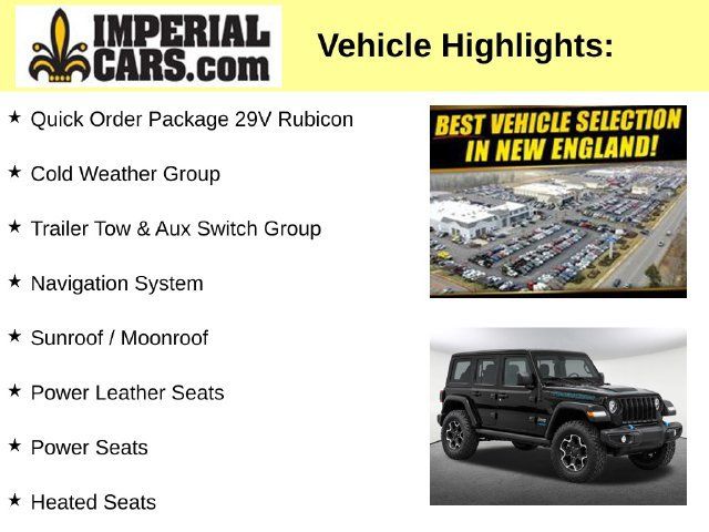 Used 2023 Jeep Wrangler Unlimited Rubicon 4xe w/ Cold Weather Group AWD/4WD image 3