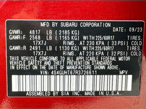 Certified 2024 Subaru Crosstrek 2.5i Wilderness w/ Crosstrek Mirror Package image 44