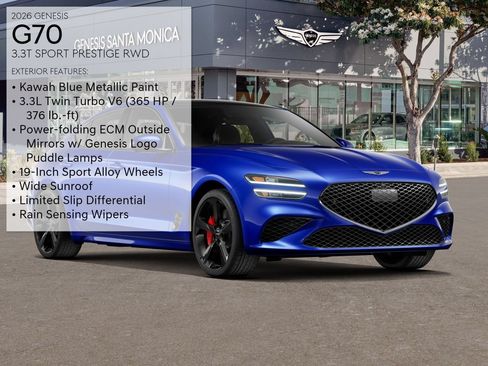 New 2026 Genesis G70 3.3T Sport Prestige RWD image 10