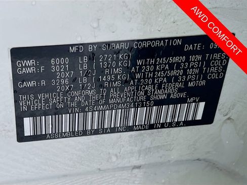 Used 2021 Subaru Ascent Limited w/ Technology Package image 13