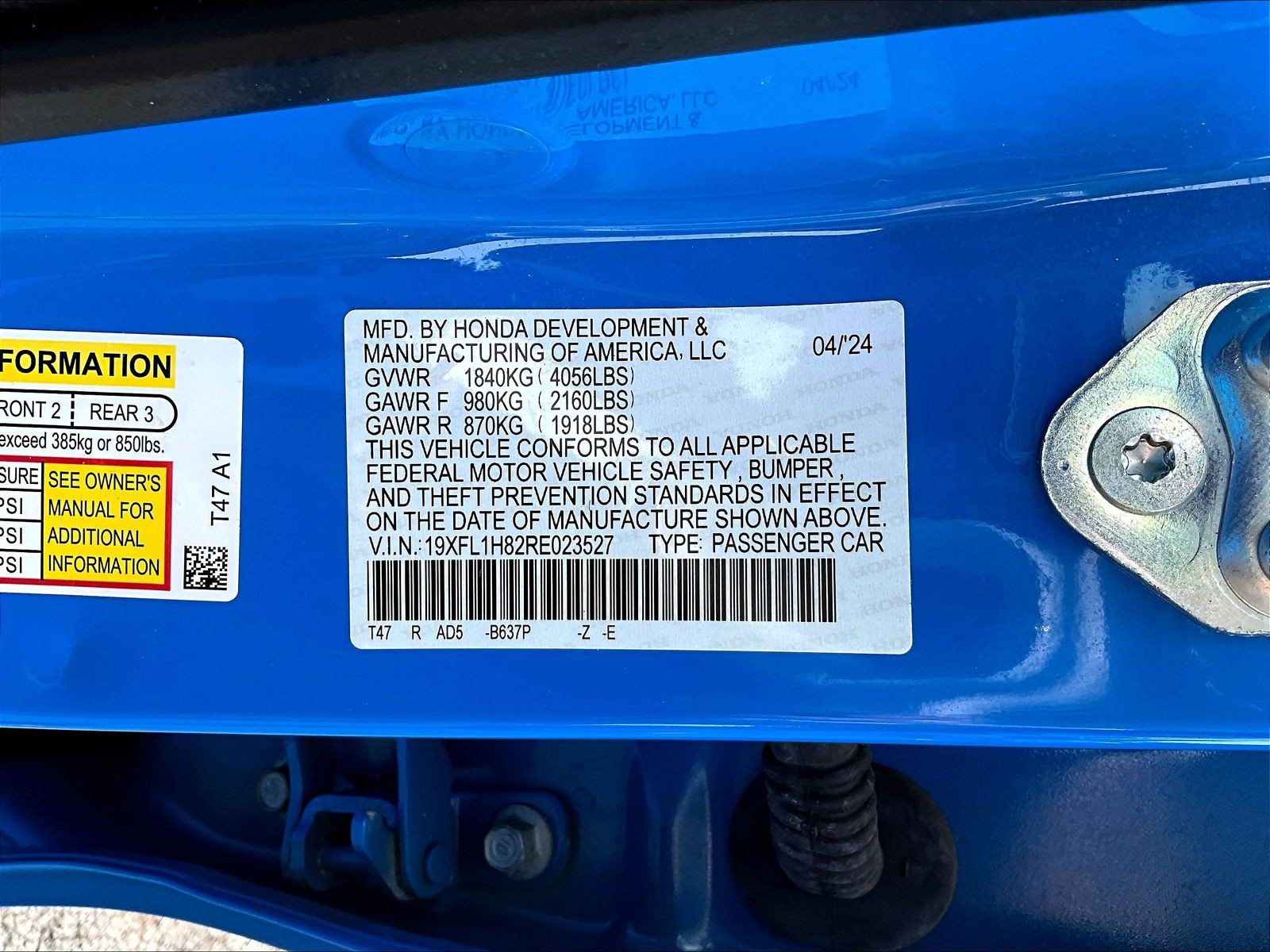 Certified 2024 Honda Civic Sport Touring image 19