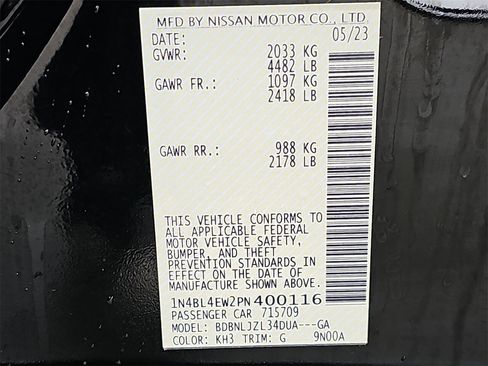 Used 2023 Nissan Altima 2.5 SL image 40