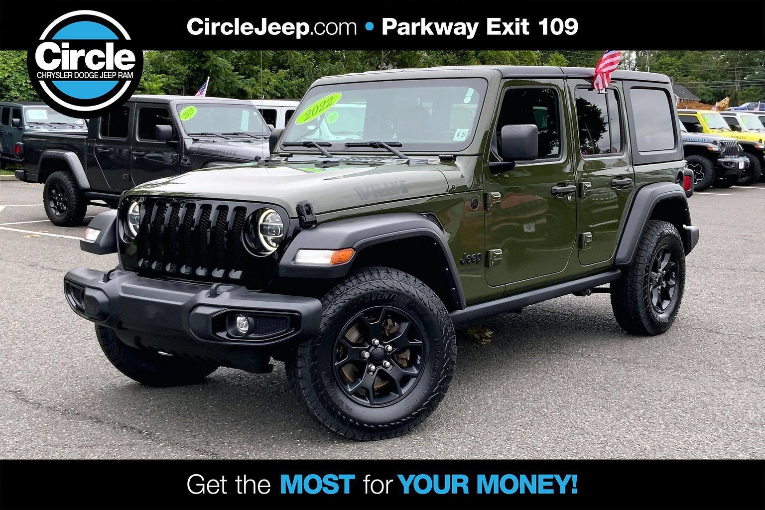 Certified 2022 Jeep Wrangler Unlimited Sport AWD/4WD 360° Tour