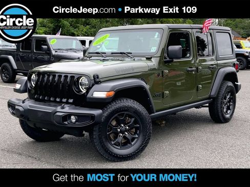 Certified 2022 Jeep Wrangler Unlimited Sport AWD/4WD image 1