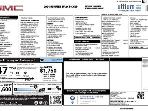 Used 2024 GMC Hummer EV 2X w/ Extreme Off-Road Package AWD/4WD image 2