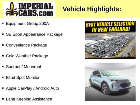 Used 2022 Ford Escape SE w/ SE Sport Appearance Package image 3