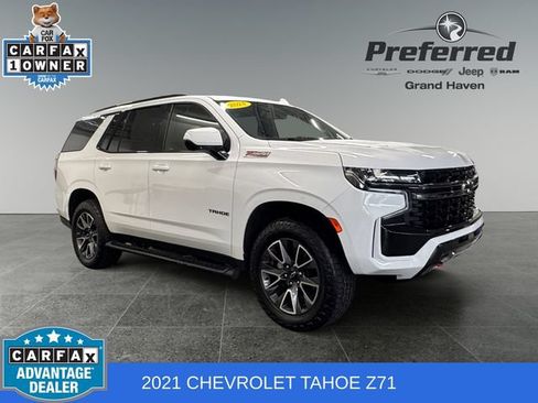 Used 2021 Chevrolet Tahoe Z71 w/ Rear Media and Nav Package AWD/4WD image 1