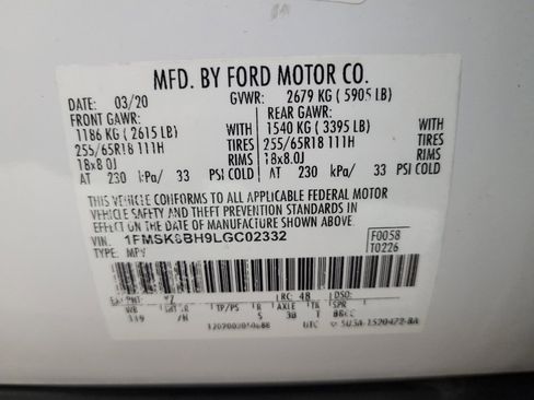 Used 2020 Ford Explorer 4WD image 33