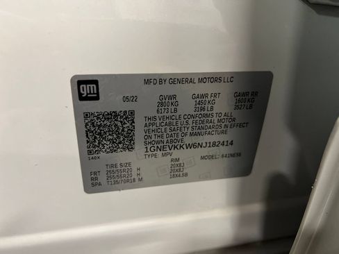 Certified 2022 Chevrolet Traverse Premier w/ LPO, Floor Liner Package AWD/4WD image 30