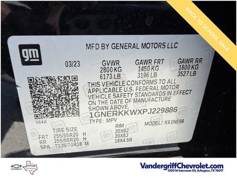 Used 2023 Chevrolet Traverse Premier w/ Redline Edition FWD image 32