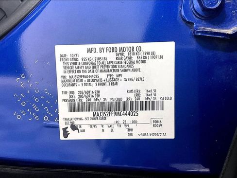 Used 2021 Ford EcoSport S FWD image 31