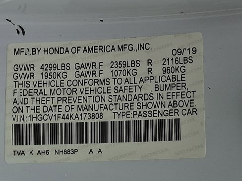 Used 2019 Honda Accord EX image 26