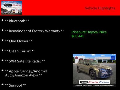 Used 2025 Subaru Outback Onyx Edition AWD/4WD image 7