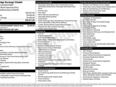 Used 2021 Dodge Durango Citadel w/ Premium Entertainment Group AWD/4WD image 5