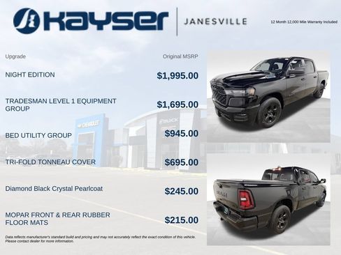 Used 2025 RAM 1500 Tradesman w/ Night Edition AWD/4WD image 2