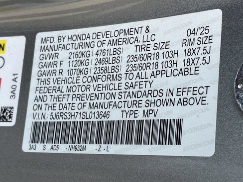 Used 2025 Honda CR-V EX-L image 32