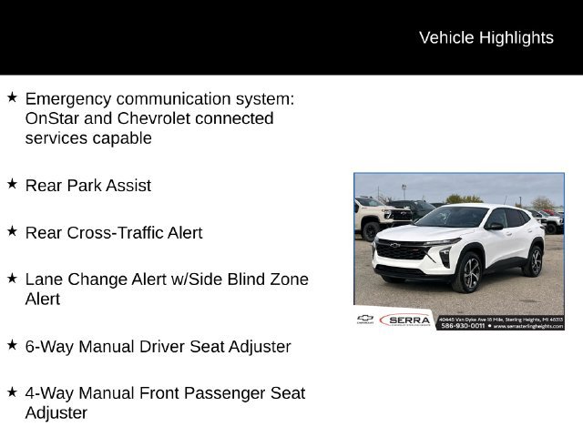 Certified 2024 Chevrolet Trax RS w/ Driver Confidence Package FWD image 5