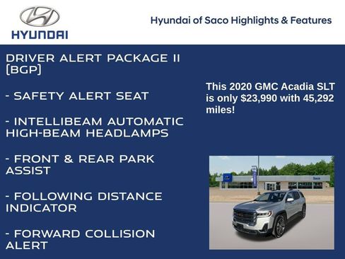 Used 2020 GMC Acadia SLT w/ Driver Alert Package II image 12
