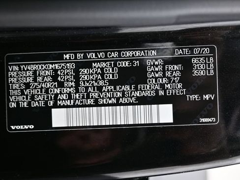 Used 2021 Volvo XC90 T8 Inscription Expression w/ Climate Package AWD/4WD image 40