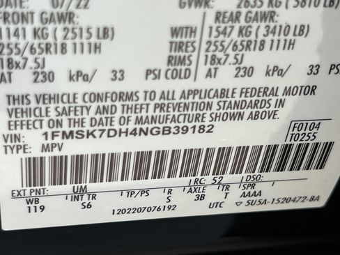 Used 2022 Ford Explorer XLT w/ Equipment Group 202A RWD image 29