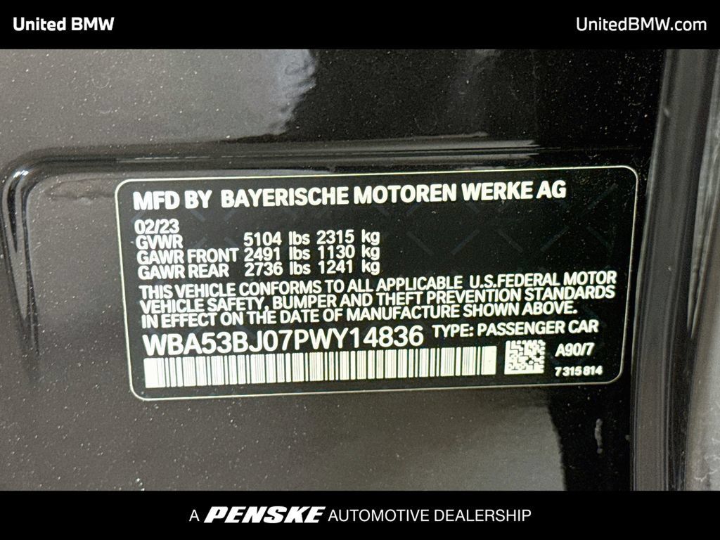 Used 2023 BMW 540i w/ M Sport Package RWD image 22