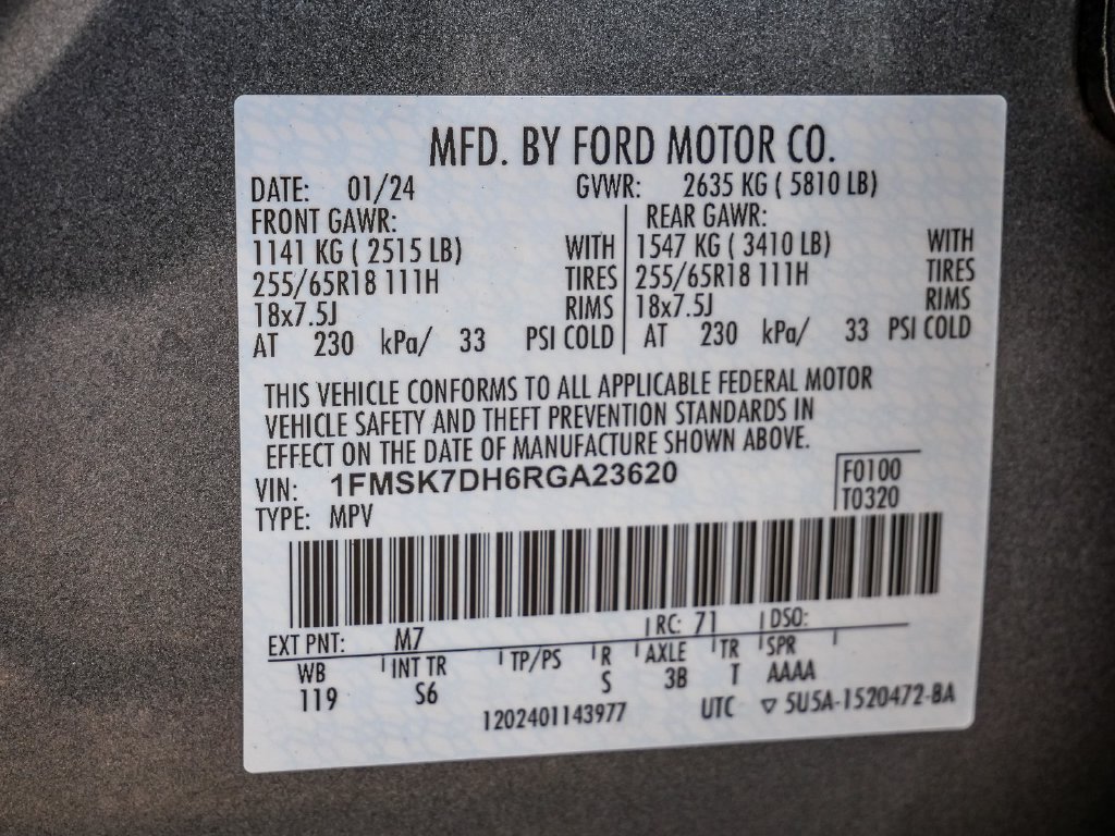 Used 2024 Ford Explorer XLT w/ Equipment Group 202A RWD image 36
