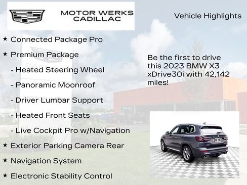 Used 2023 BMW X3 xDrive30i w/ Premium Package AWD/4WD image 13