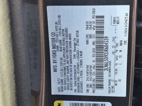 Used 2018 Lincoln MKZ Select w/ Select Plus Package image 27