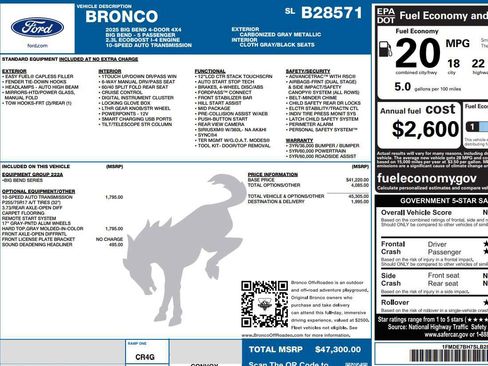 New 2025 Ford Bronco Big Bend image 2