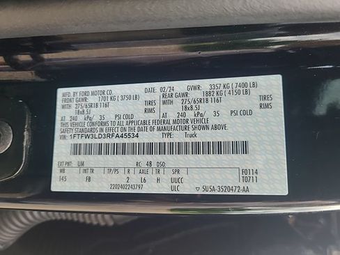 Used 2024 Ford F150 XLT w/ Equipment Group 302A MID AWD/4WD image 32