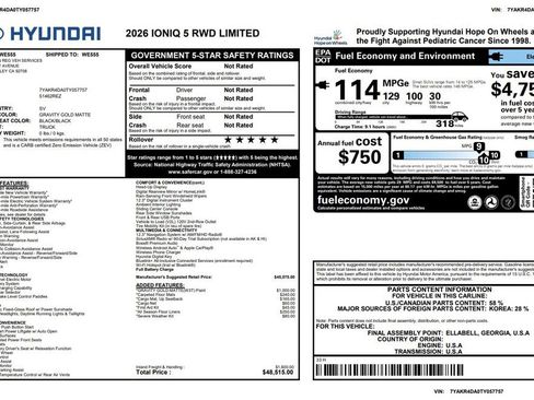Used 2026 Hyundai Ioniq 5 Limited RWD image 3