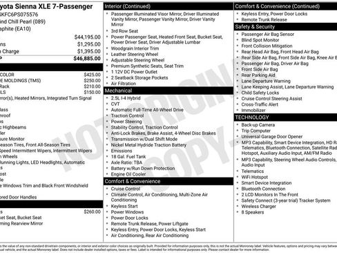 Used 2023 Toyota Sienna XLE AWD/4WD image 37