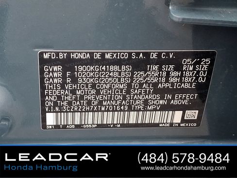Certified 2026 Honda HR-V EX-L image 27