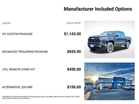 New 2026 Chevrolet Colorado W/T w/ WT Custom Package image 7