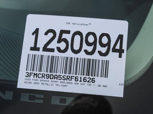 New 2025 Ford Bronco Sport Badlands w/ Sasquatch Badlands Package image 28