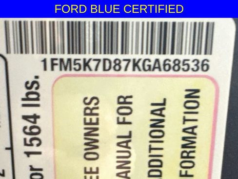 Certified 2019 Ford Explorer XLT w/ Equipment Group 201A FWD image 35