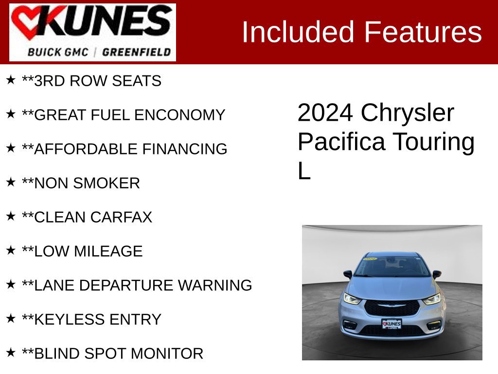 Used 2024 Chrysler Pacifica Touring-L FWD image 3