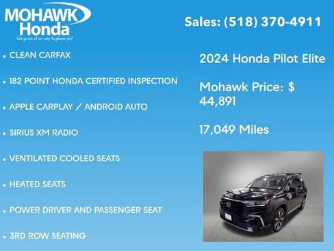 Certified 2024 Honda Pilot Elite image 16