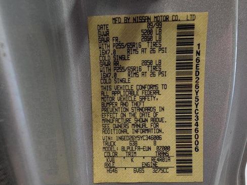 Used 2000 Nissan Frontier 4x4 King Cab V6 image 40
