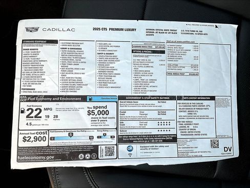 New 2025 Cadillac CT5 Premium Luxury image 23