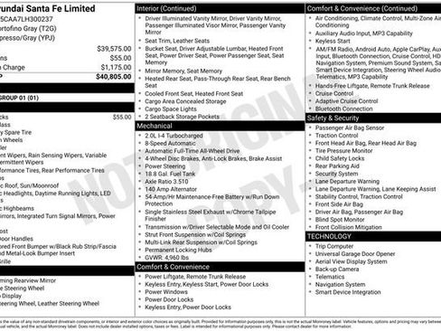 Used 2020 Hyundai Santa Fe Limited image 9