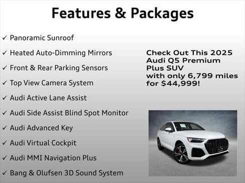 Used 2025 Audi Q5 2.0T Premium Plus w/ Premium Plus Package AWD/4WD image 8