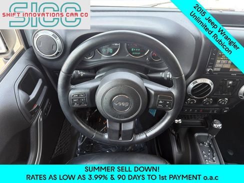 Used 2015 Jeep Wrangler Unlimited Rubicon w/ Connectivity Group AWD/4WD image 11
