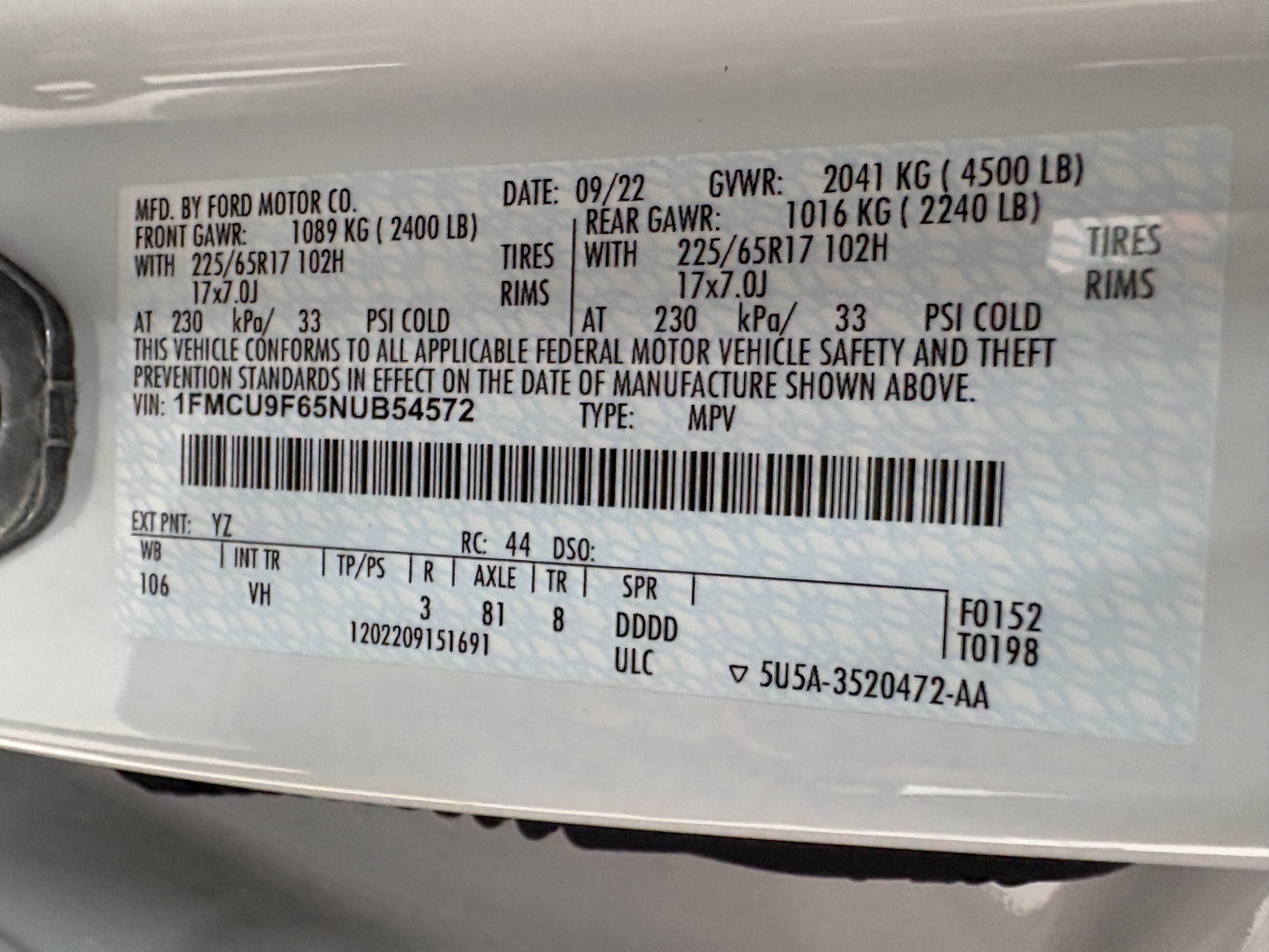Used 2022 Ford Escape S AWD/4WD image 33
